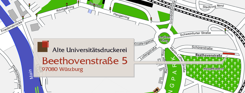 Alte Universit&auml;tsdruckerei in W&uuml;rzburg